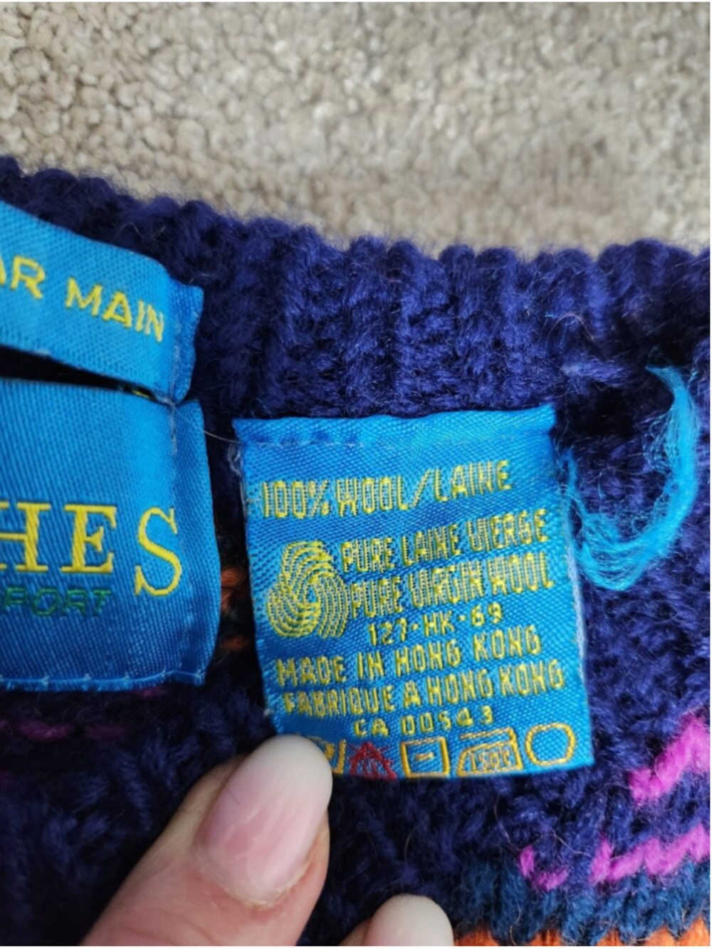 VTG Wool Oversized Baggy Hand Knit Sweater Sz M Fits Large Boho Indiesleeze Fun - Picture 7 of 14